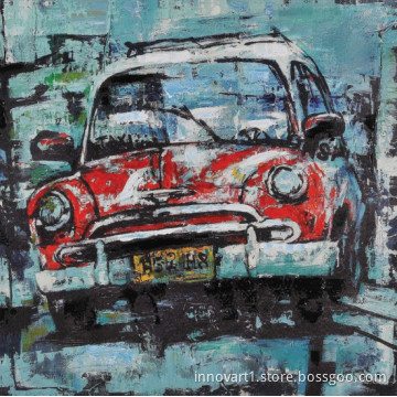 hand painted modern pop art oil painting on canvas